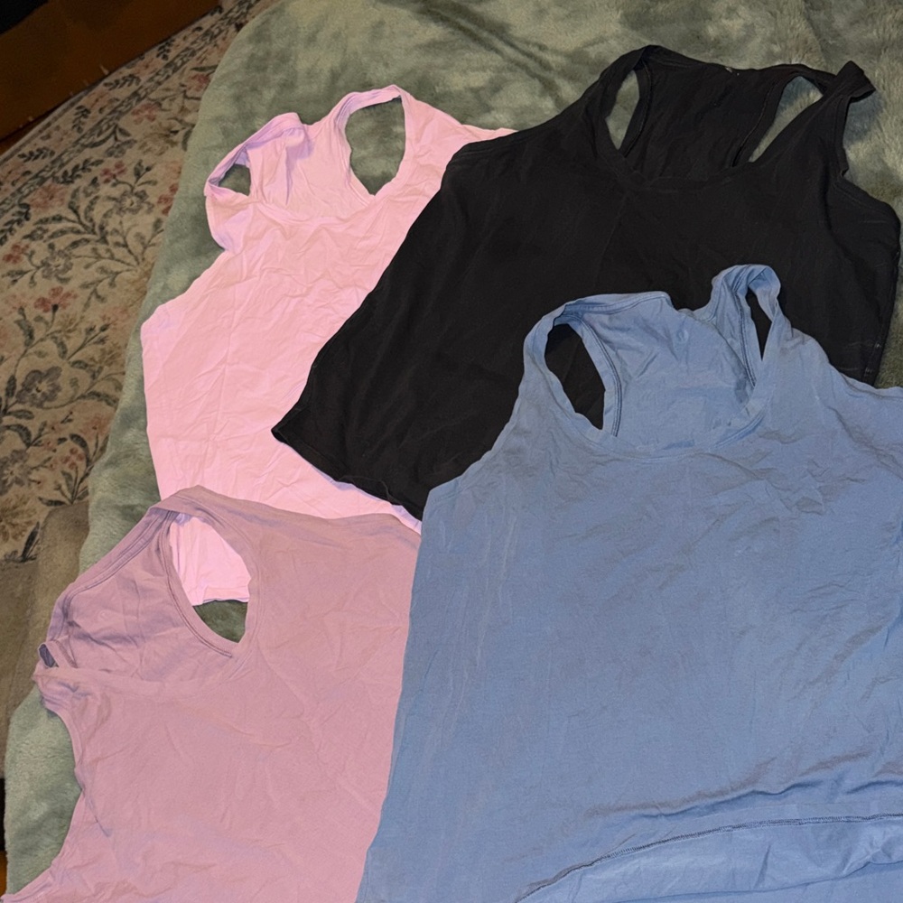 Women's Sleeveless Tops - Black, Pink, Purple, Blue